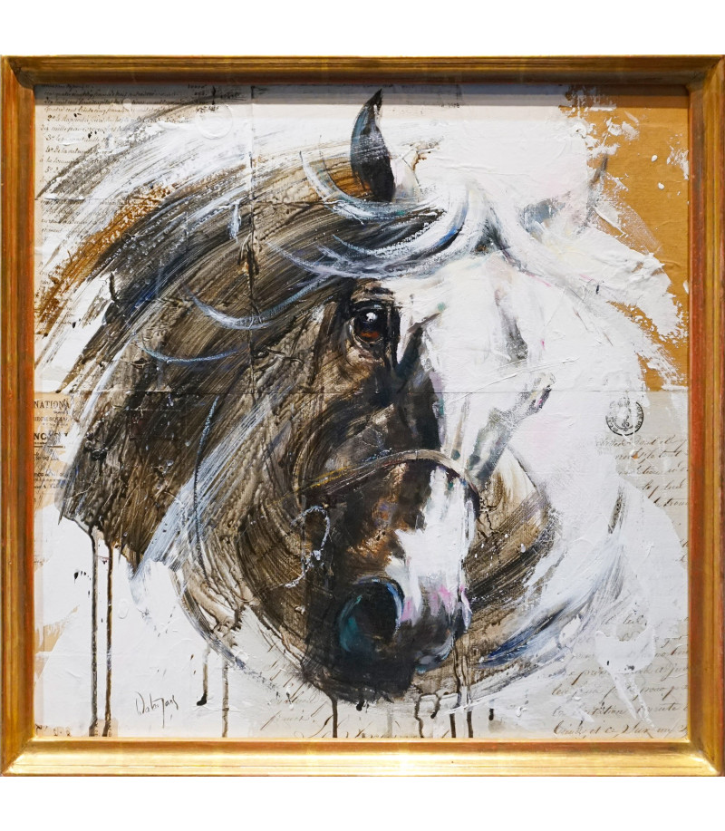 White Horse, par Hubert de Watrigant, pour Animal Art Gallery Paris