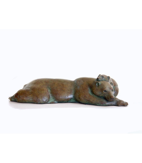 Sculpture bronze maternite sur une table Jean-Marc Bodin 3