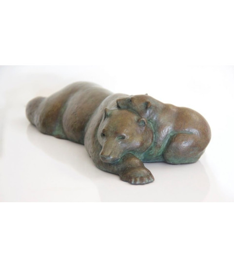 Sculpture bronze maternite sur une table Jean-Marc Bodin  4