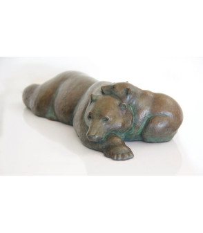 Sculpture bronze maternite sur une table Jean-Marc Bodin  4