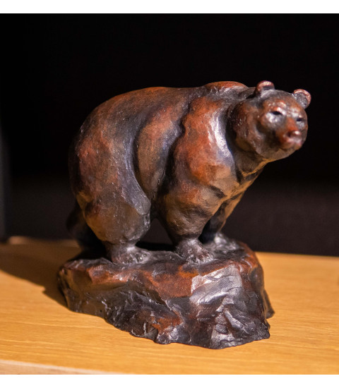 Sculpture bronze Le guetteur petit modele Bodin 2