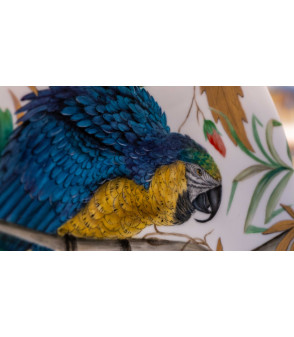 Lampe Tropical Jungle Parrots détails 3 Aude de Boisjan