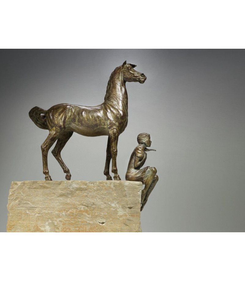 Sculpture - Bronze - A L'horizon - cheval - Safran_Artiste_Animalier_Animal_Art_Gallery_Paris