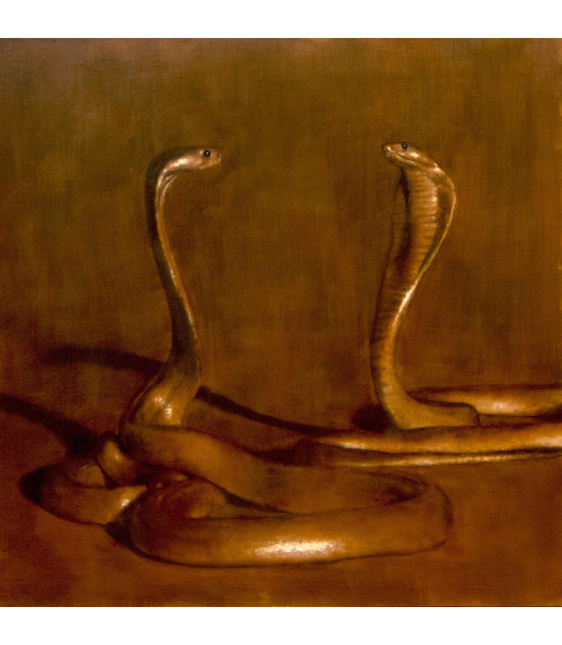 Peinture à huile - Les cobras Igor Ly
