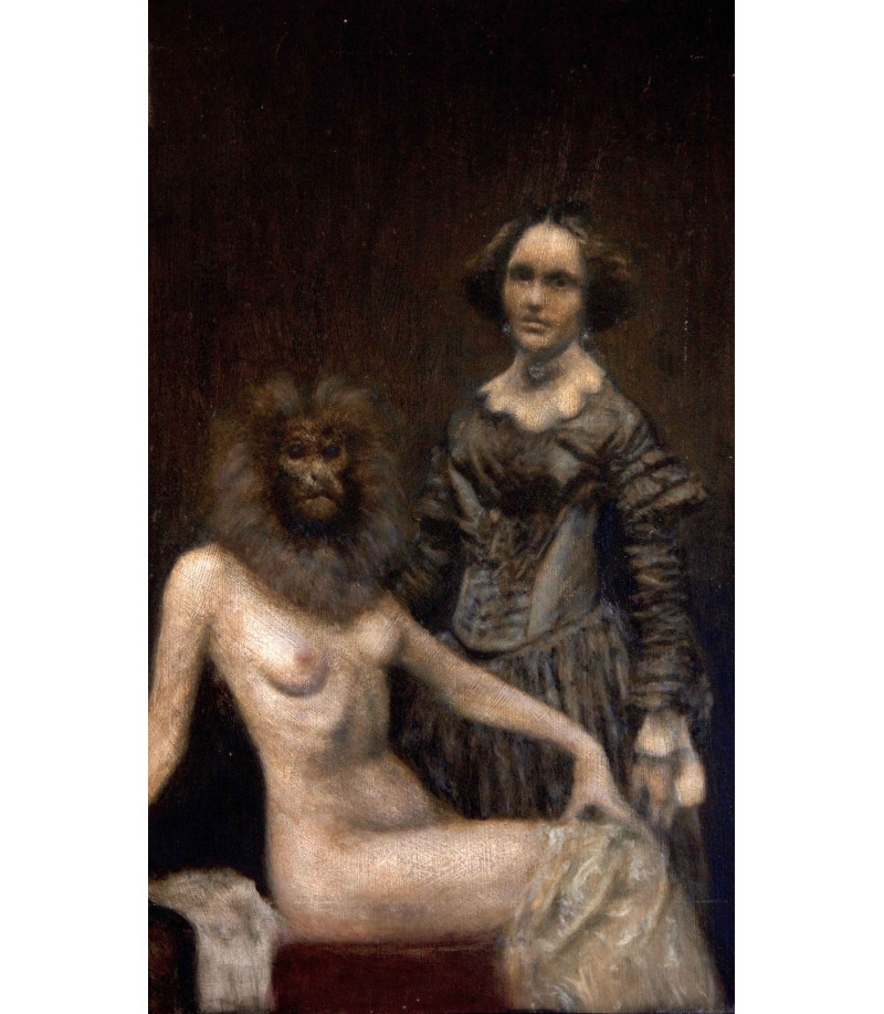 Peinture à huile - portrait de deux demoiselles de Igor LY
