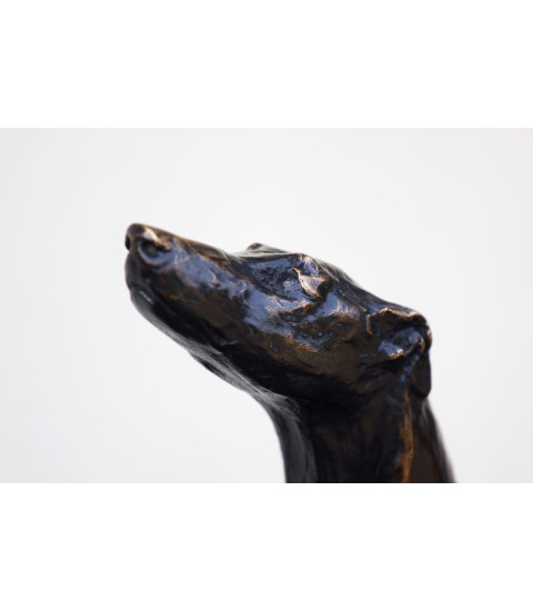 Sculpture en bronze Greyhound détails 2 Igor Ly