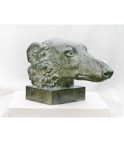 Sculpture bronze Barzoi - Lévrier russe Alexander Strelkov