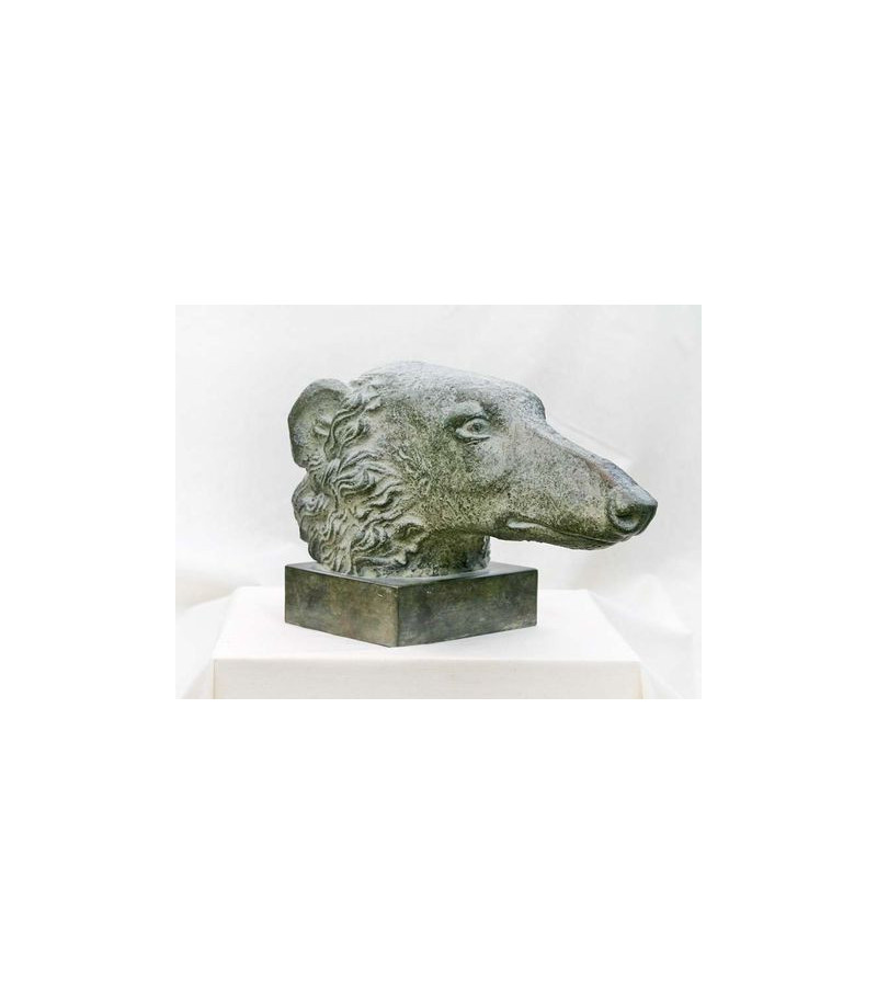 Sculpture bronze Barzoi - Lévrier russe Alexander Strelkov_Artiste_Animalier_Animal_Art_Gallery_Paris