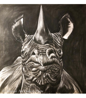 Peinture-Rhinoceros-Chin-Up-Dapoigny