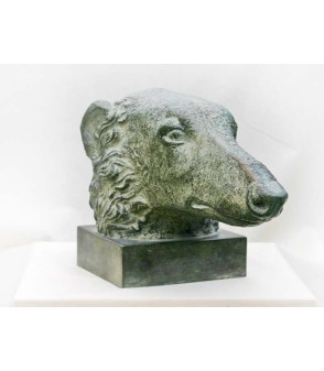 Sculpture bronze Barzoi - Lévrier russe Alexander Strelkov_Artiste_Animalier_Animal_Art_Gallery_Paris