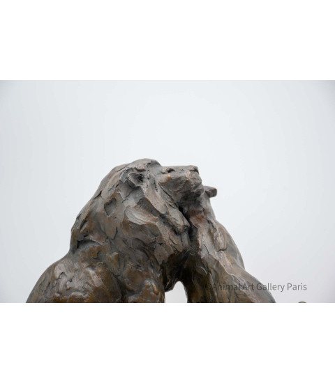 Sculpture_Bronze_Couple_Lion_Lionne_Tendre_homme_Bodin_Artiste_Animalier_10