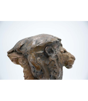 Sculpture bronze tete de lion Bodin 6
