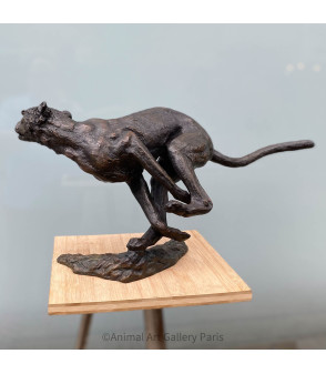 Sculpture-Bronze-Agression-de-guepard-Vassil (4)_Artiste_Animalier_Animal_Art_Gallery_Paris