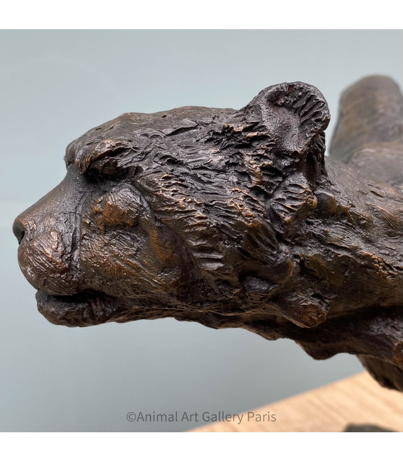 Sculpture-Bronze-Agression-de-guepard-Vassil (1)_Artiste_Animalier_Animal_Art_Gallery_Paris