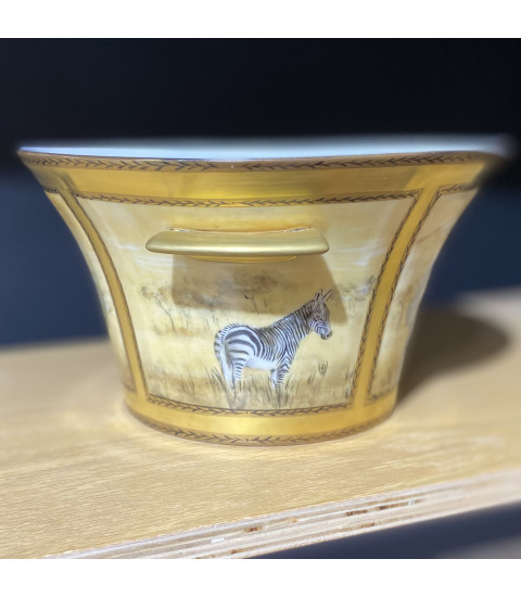 "Coupe Kalahari" - Porcelaine peinte à la main - Aude de Boisjan pour Animal Art Gallery Paris