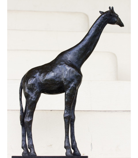 Sculpture en bronze (girafe) par Igor LY pour Animal Art Gallery Paris