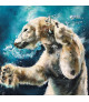 PROFONDEUR. Un ours polaire qui nage sous l'eau