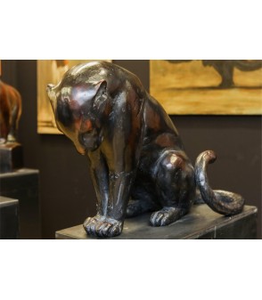 Panthère (grand modèle) par Igor Ly pour Animal Art Gallery Paris
