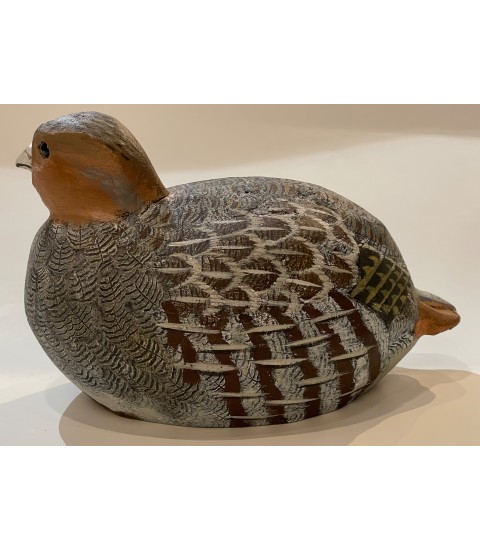 Perdrix grise par Joachim Belmas pour Animal Art Gallery Paris