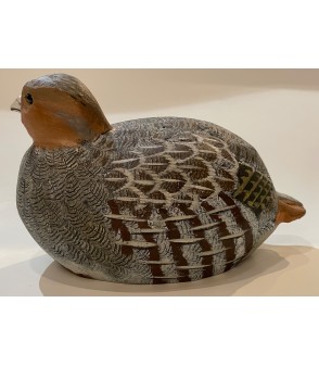 Perdrix grise par Joachim Belmas pour Animal Art Gallery Paris