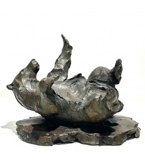 Le Mal Peigné". Un ours sculpté par Jean-Marc Bodin pour Animal Art Gallery Paris