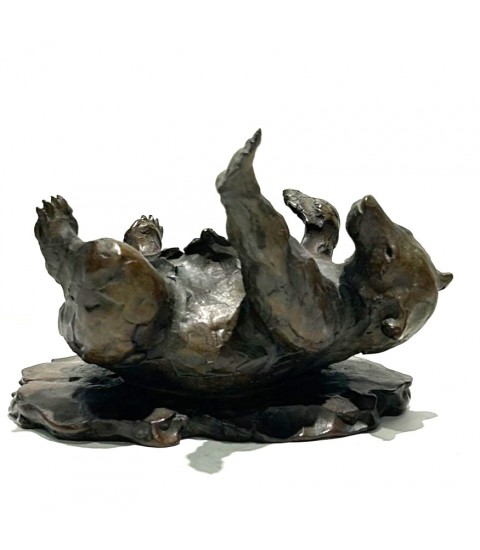 Le Mal Peigné". Un ours sculpté par Jean-Marc Bodin pour Animal Art Gallery Paris
