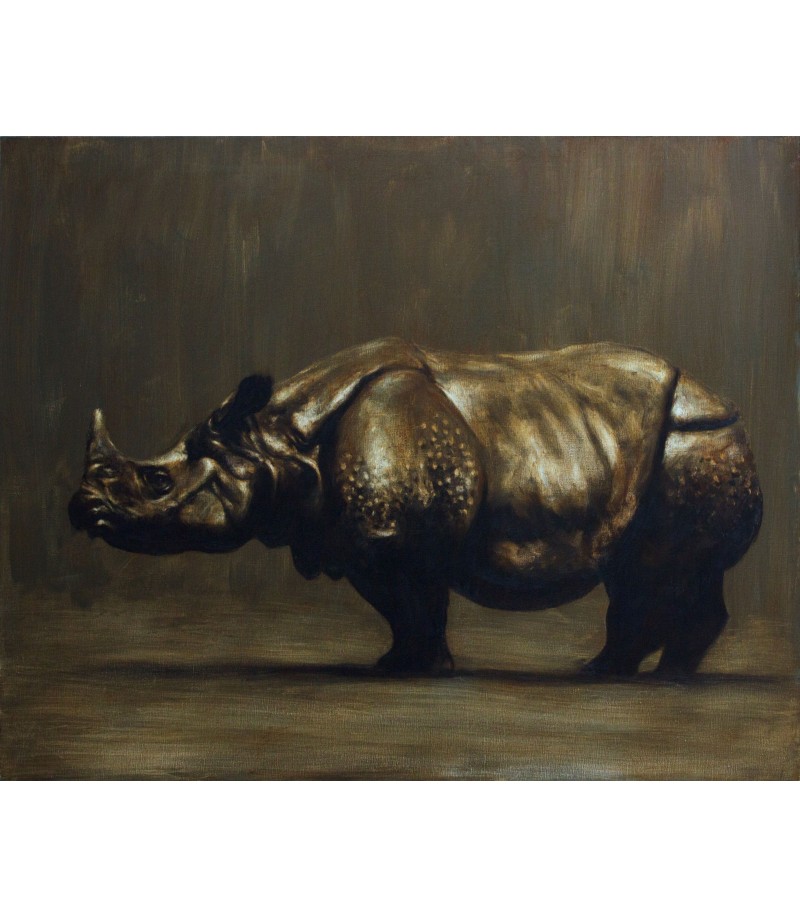 Rhinocéros de Java par Igor Ly pour Animal Art Gallery Paris