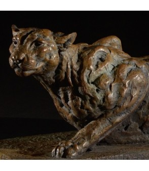 CLOSING IN (Puma, cougar) - Mick Doellinger - Animal Art Gallery Paris