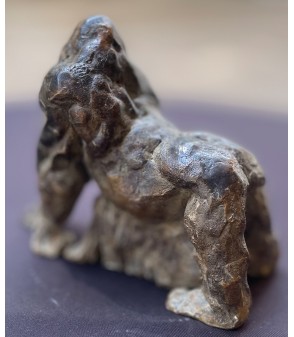 LE DOMINANT (gorille) par Erick Aubry pour Animal Art Gallery Paris
