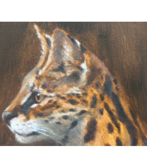 Peinture - Serval - artiste animalier Igor Ly