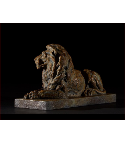 Classic with a Twist (lion) - Mick Doellinger - Animal Art Gallery Paris