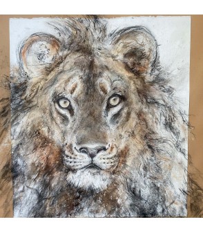 Grand Lion - Estelle Rebottaro pour Animal Art Gallery Paris