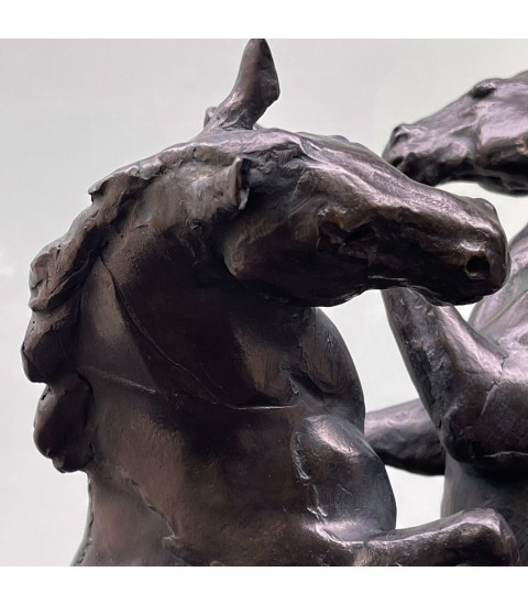 Sculpture-Duel-chevaux-Bodin