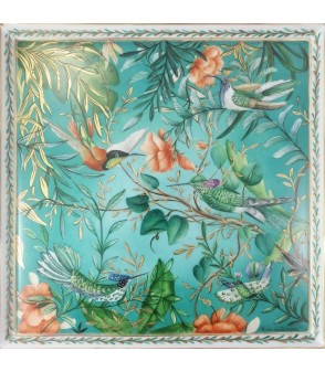 Les colibris oeuvre sur porcelain réalisée par Aude de Boisjan pour Animal Art Gallery Paris