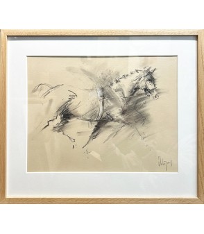 TROTTING ( hackney au trot ), par Hubert de Watrigant, pour Animal Art Gallery Paris