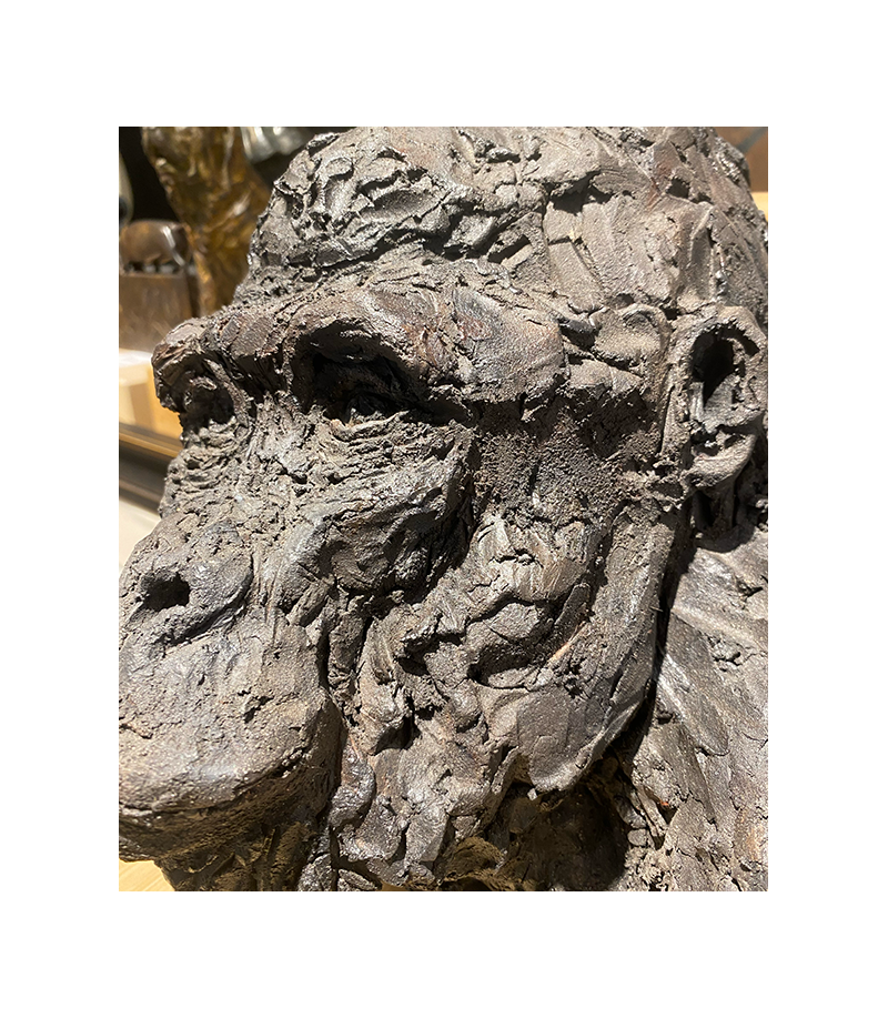 sculpture-animali-re-gorille-femelle-francine-mellier-animal-art