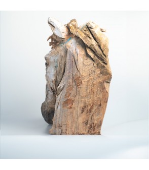 Cheval, sculpture animalière en bois, par Guillaume Belin pour Animal Art Gallery Paris