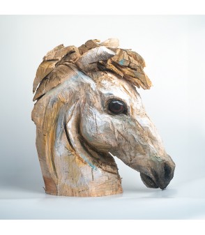 Cheval, sculpture animalière en bois, par Guillaume Belin pour Animal Art Gallery Paris