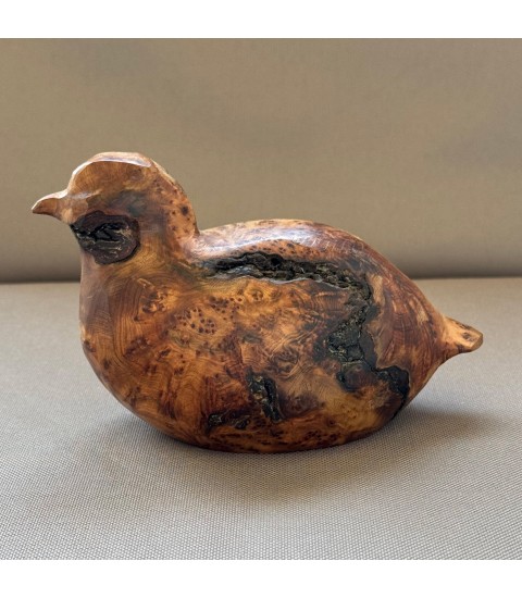 Caille (genévrier), par Joachim et Christian Belmas pour Animal Art Gallery Paris