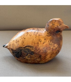 Caille (genévrier), par Joachim et Christian Belmas pour Animal Art Gallery Paris