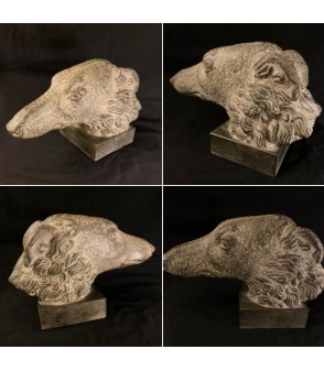 Sculpture bronze Barzoi - Lévrier russe Alexander Strelkov_Artiste_Animalier_Animal_Art_Gallery_Paris