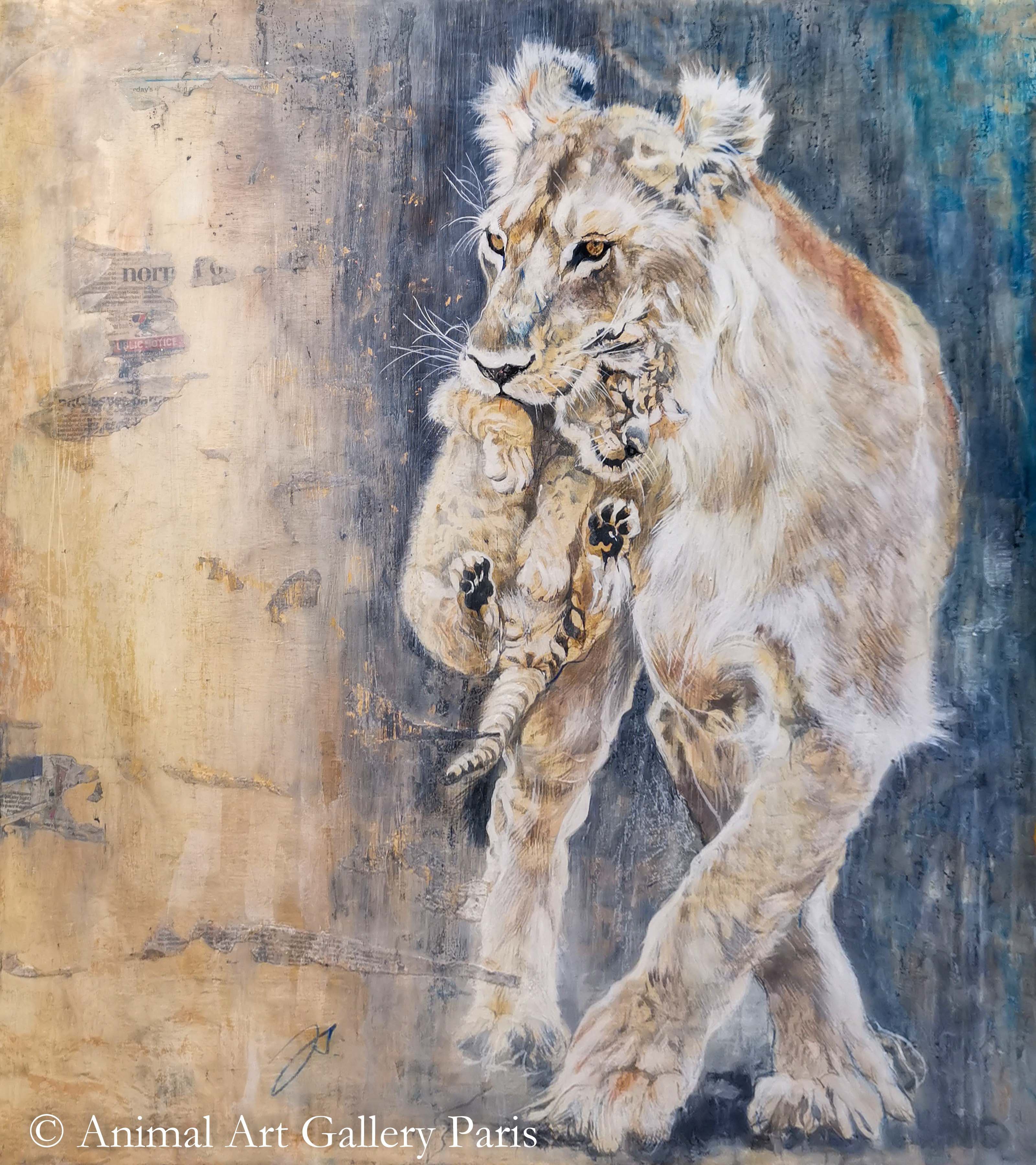 LE CAUCHEMARD DE YAYA (lionne, lionceau)