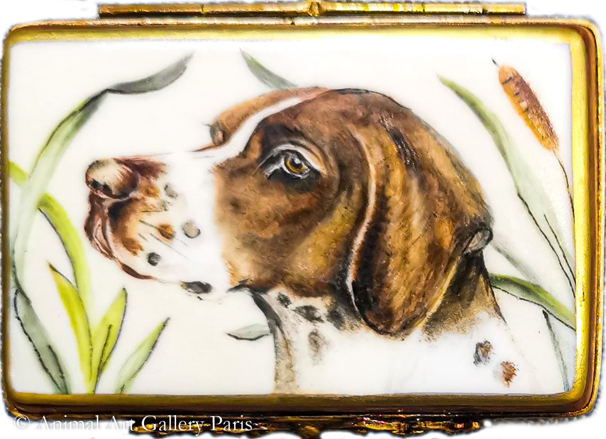 BOITE SERTIE - TETE DE CHIEN