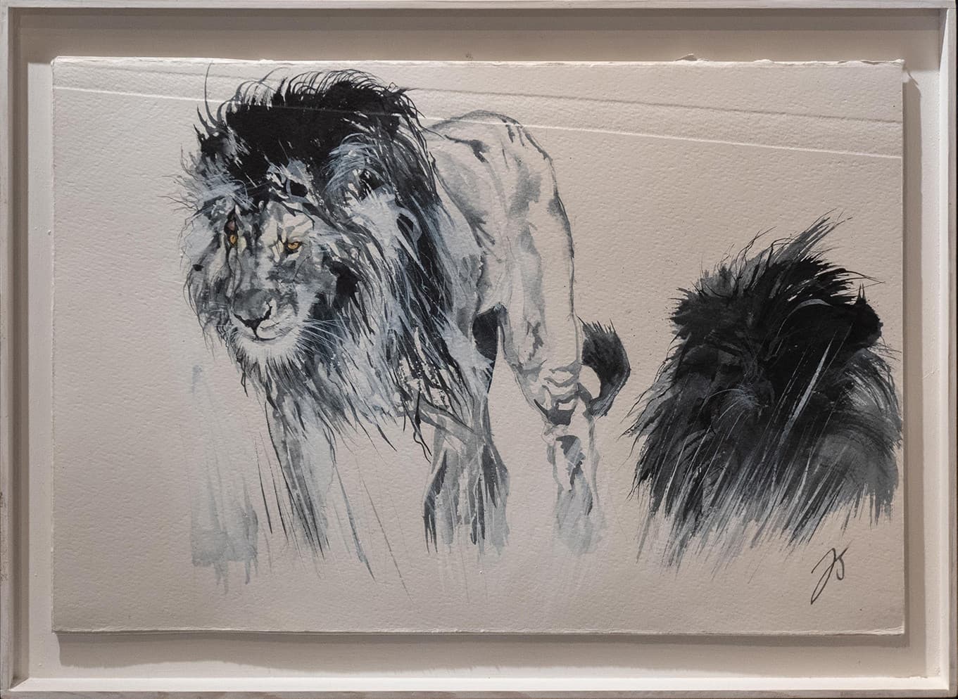 SCARFACE ET L'UN DE SES MOUSQUETAIRES (lions)