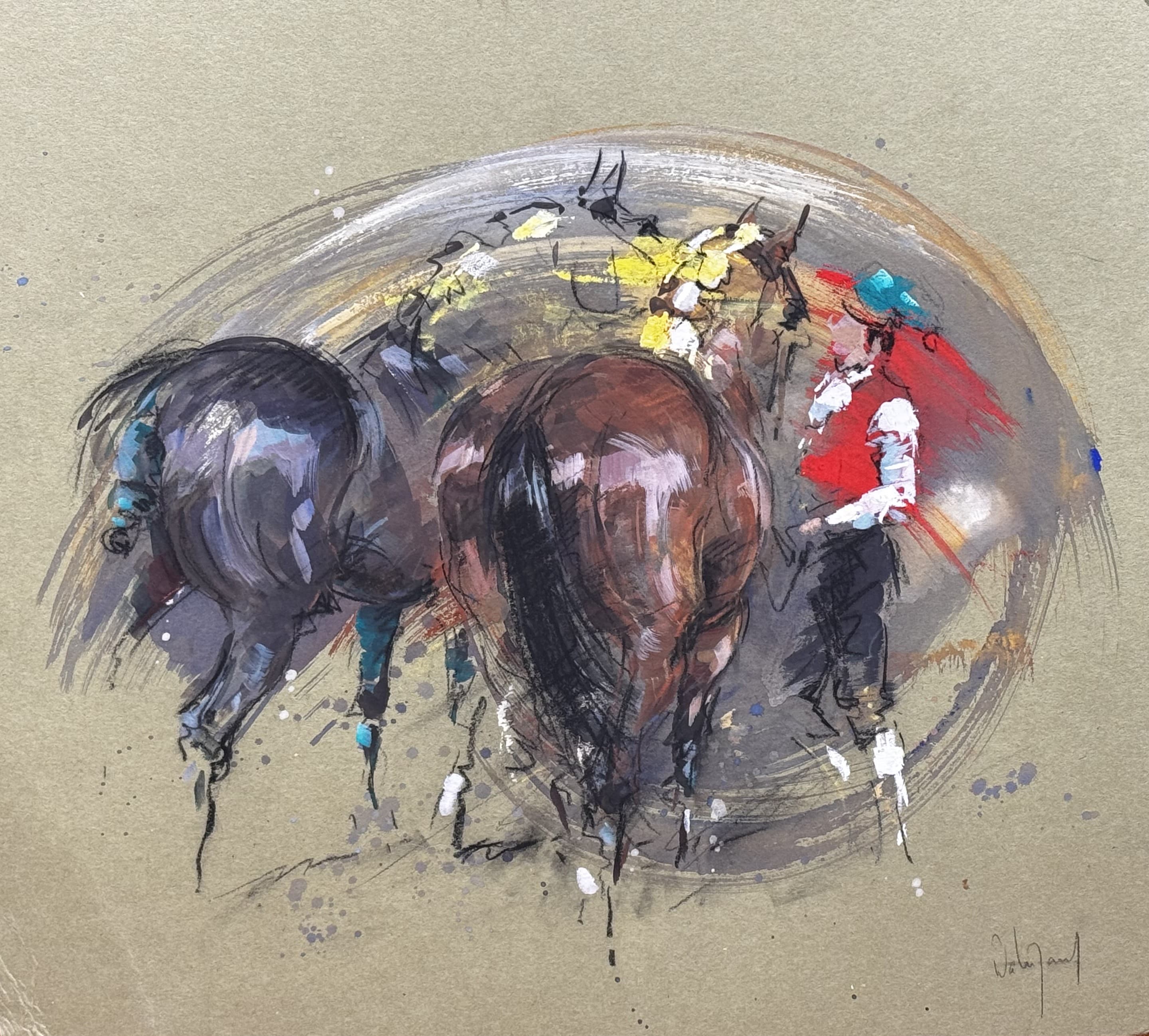PORTUGAIS (Chevaux et un lad)