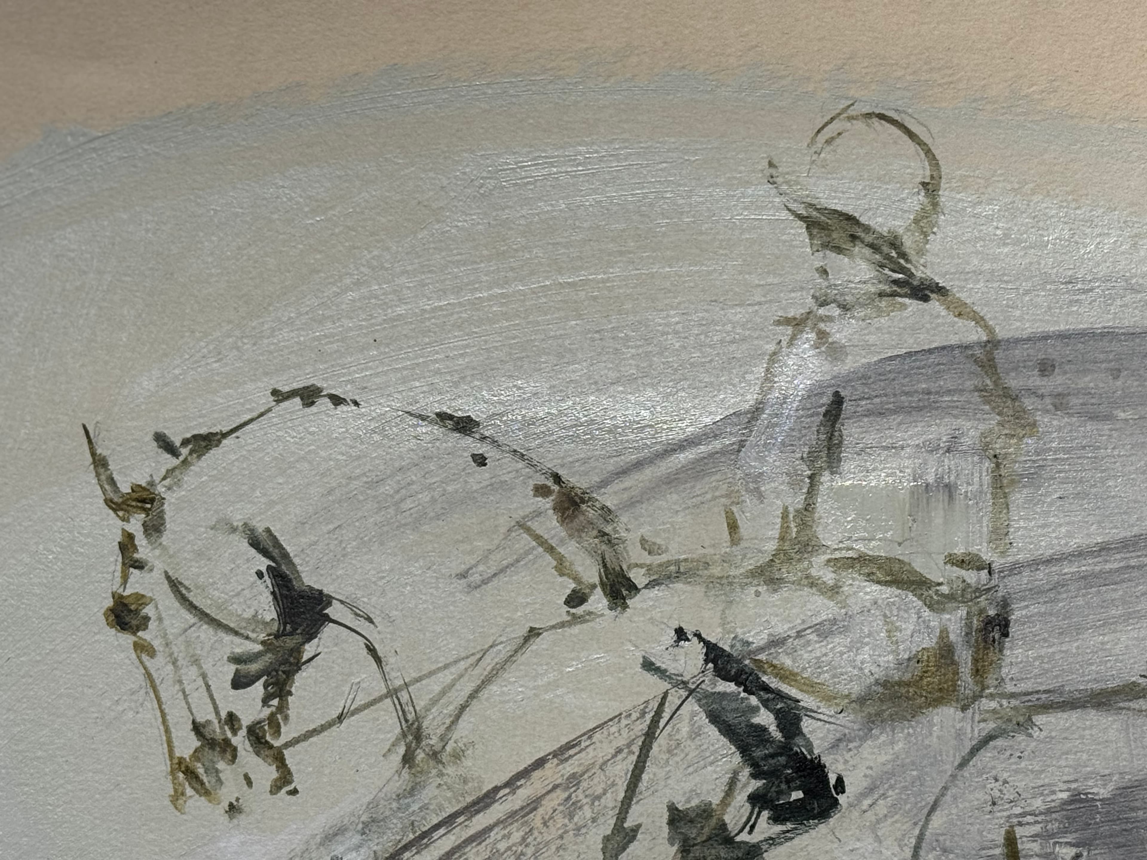 Jockey et cheval, Hubert de Watrigant pour Animal Art Gallery Paris 