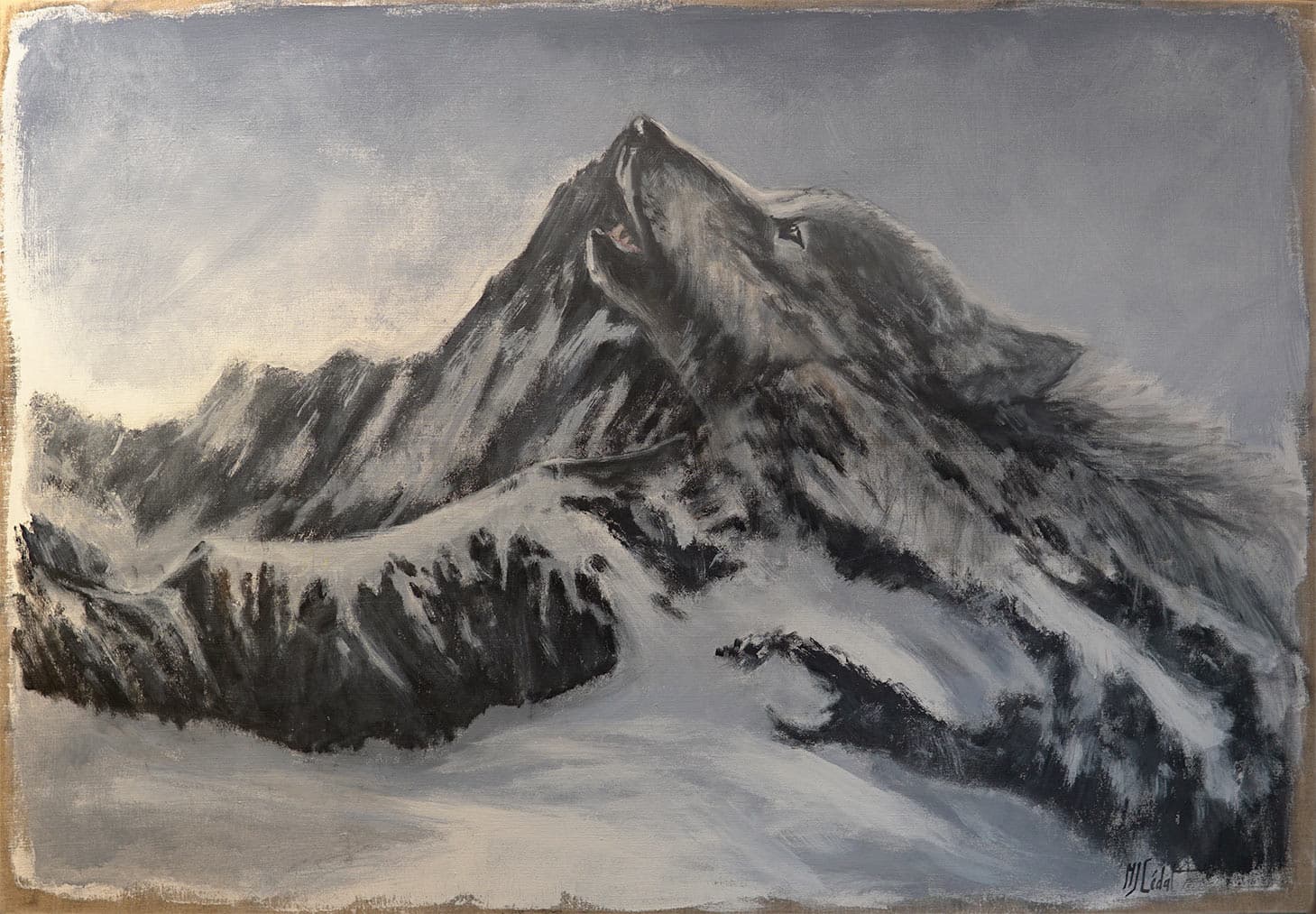 LE LOUP DANS LA MONTAGNE