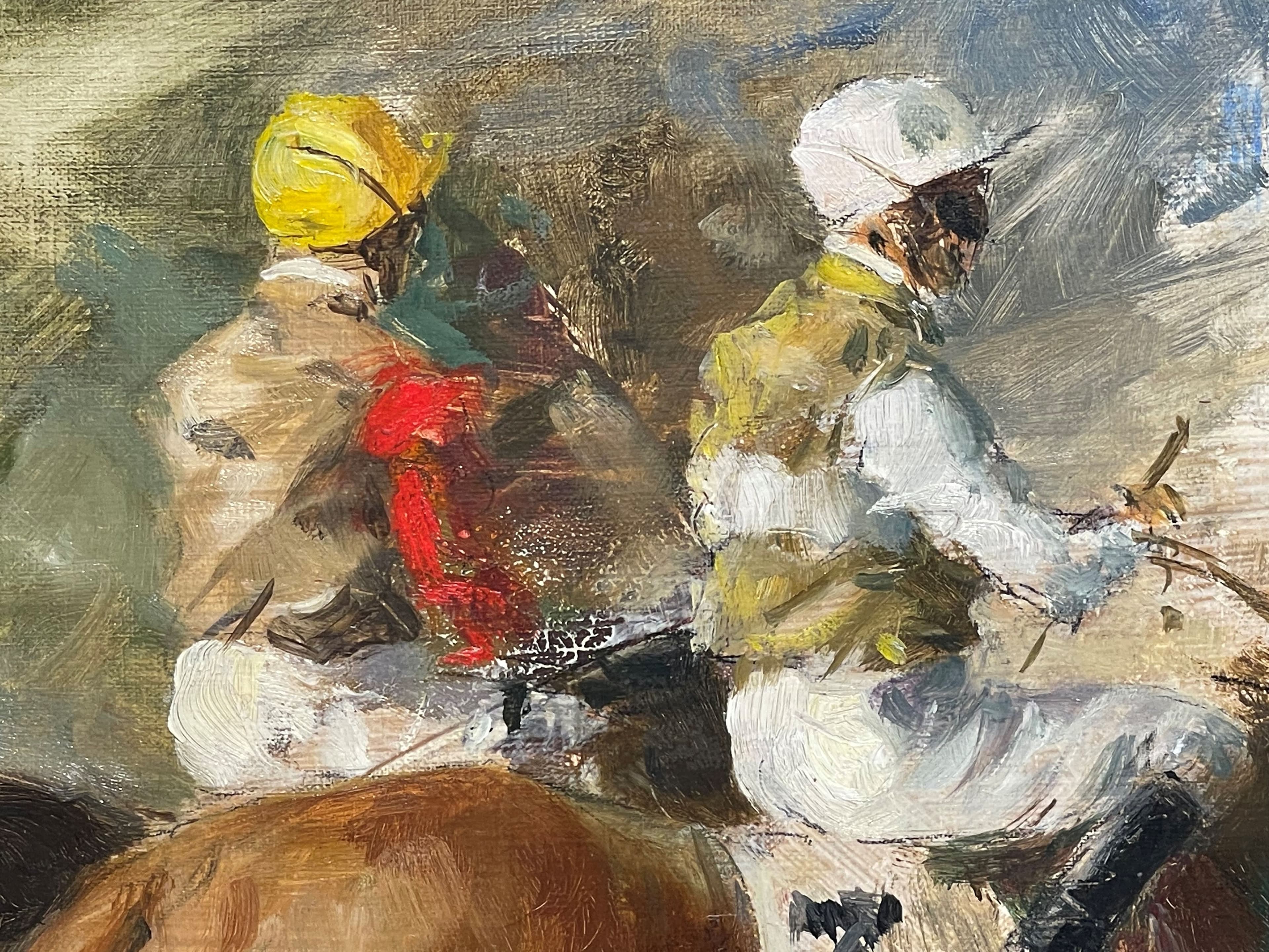 LE DÉPART (Chevaux de course et jockeys)