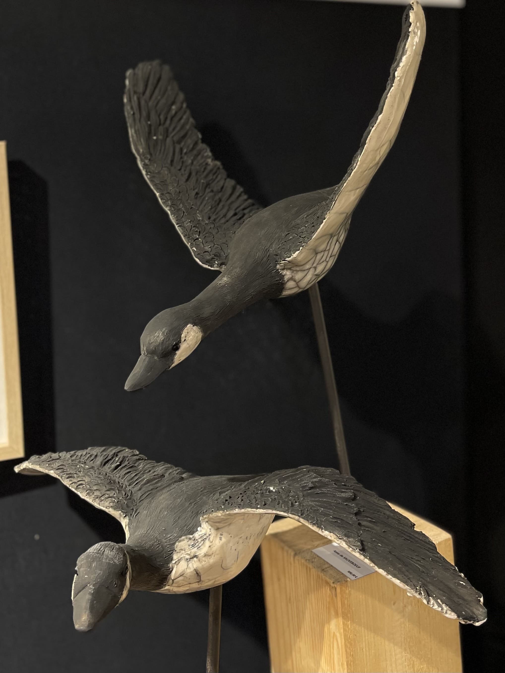 OIE BERNACHE III (raku) — Anne de Sauveboeuf