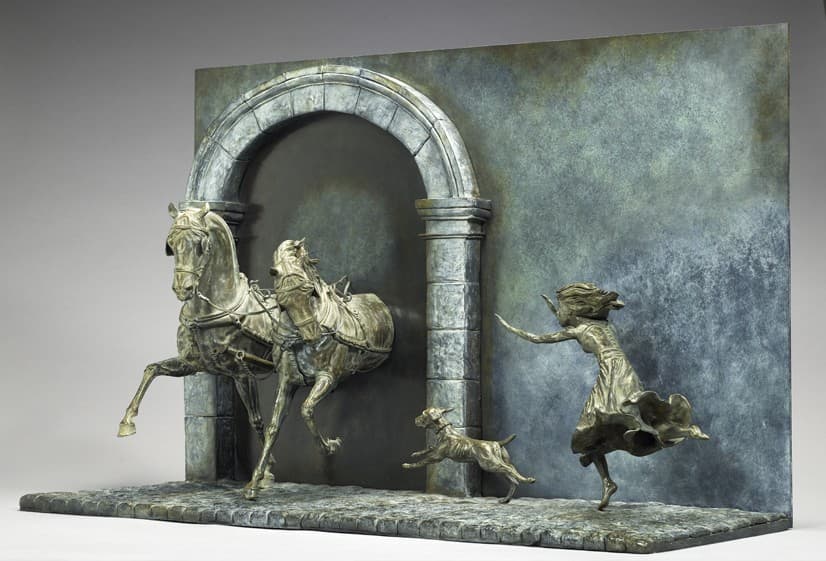L'INSTANT D'AVANT (chevaux, chien)